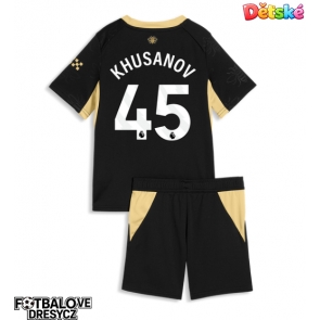 Manchester City Abdukodir Khusanov #45 Dětské Venkovní dres komplet 2026-27 Krátký Rukáv (+ trenýrky)